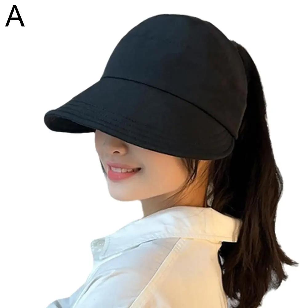 Cappello da sole pieghevole a tesa larga con coulisse, regolabile, estivo, ad asciugatura rapida, con visiera, da pescatore, per donna, cappello da spiaggia