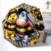 1pc Sturdy 8-Bone Auto Umbrella, Pooh And Eeyore Honey Pot Umbrella, Digital Printed, Foldable Umbrella for On-the-Go Outdoor Use