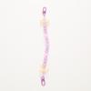 Fashion Acrylic Starry Beaded Chain Keyring Gradient Colorful Bowknot Pendant Detachable Phone Lanyard Bag Accessories