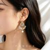 Light Luxury, Extravagance, Heavy Industry, Water Drop Earrings, Handmade Crystal Tassel Earrings, Korean Retro High-end Ethnic Style Earrings.