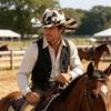 Western Cowboy Hat, Moderate Wide Brim Suede Fabric Black White Cow Print Hat with Faux Leather Band Metal Rivets, Outdoor Cycling Sun Protection Hat