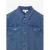Michael Kors Denim Button Down Shirt Jt6411ijgx4488 Dusk Blue Wash