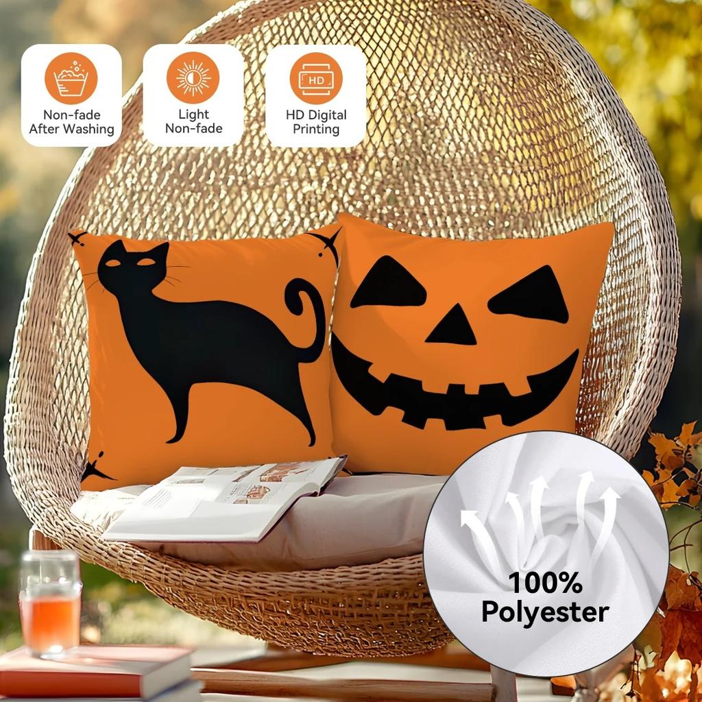 Halloween-Festival-Dekokissen, Kürbis-dekorierte Sofa-Möbeldekoration, superweiches Material, festliche Atmosphäre