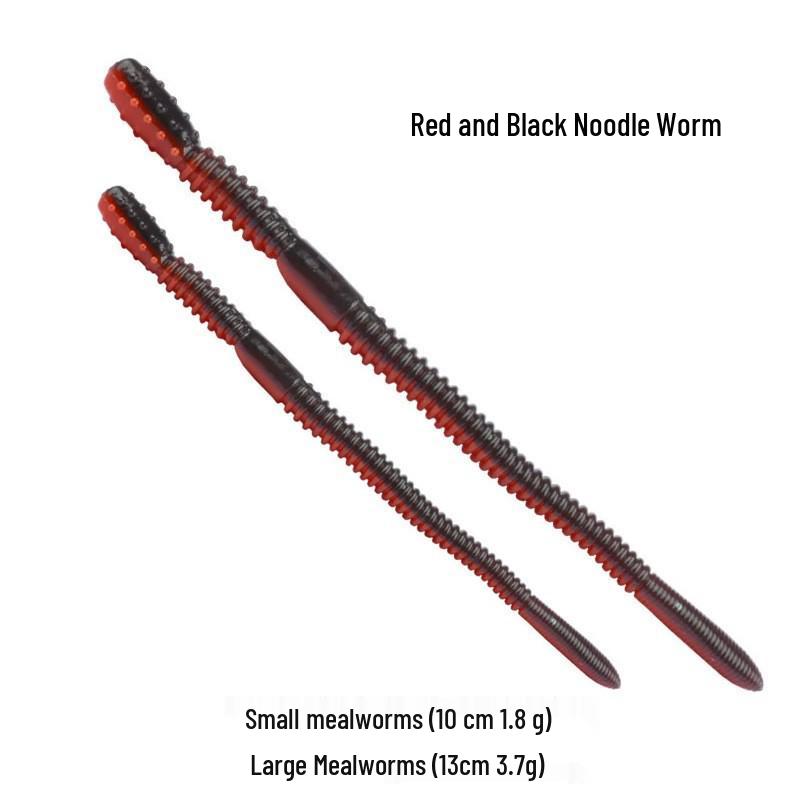 Jin Dünne Nudelwurm Bionische Weiche Texas Rig Simulation Barschköder