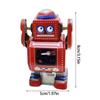Nostalgic Windup Robot Model Toy Fun Walking Robot Figurine Children Birthday Gift Iron Tin Toy Theme Event Decoration