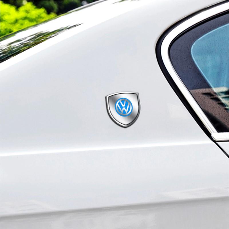 Car Badge Body Trunk Decoration Metal Sticker for Volkswagen VW Scirocco Beetle Tiguan Touran CC T-ROC Golf Sharan Passat Polo R BJKMN1