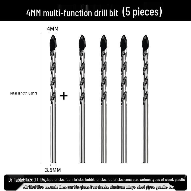 6mm Triangle Drill Bit for Tile, Concrete, Glass, and Cement