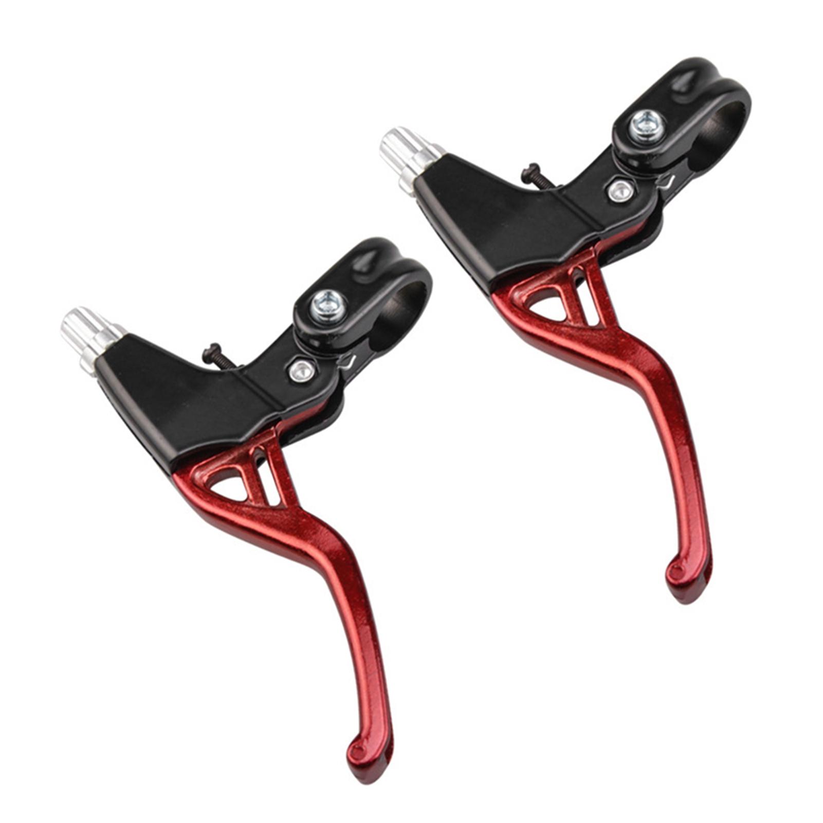 

1 пара велосипедного тормозного рычага V-Brake из алюминиевого сплава MTB горного велосипеда тормозная ручка 22 мм красный