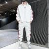 Men Sportswear Set Spring Autumn Set Mens Tracksuit Patchwork Hip Hop Sweatshirt+Pants Male Casual Jacket Streetwear Track Suits