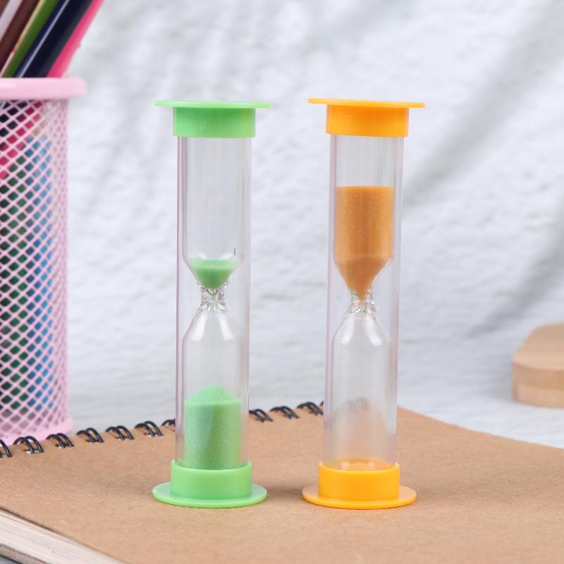 6Pcs Mini Plastic Sand Timer Colorful Sand Clock Different Time Setting For Kids Classroom Kitchen Game Time Management Use