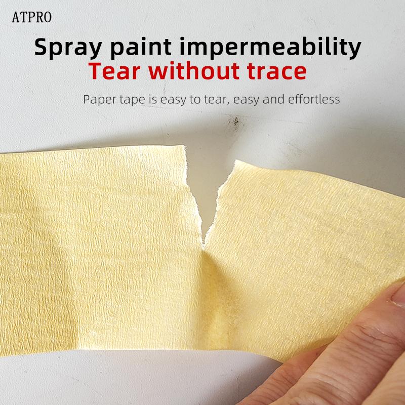 5cm wide*18m long Paint masking tape high temperature resistant automotive masking tape, high viscosity and no falling off
