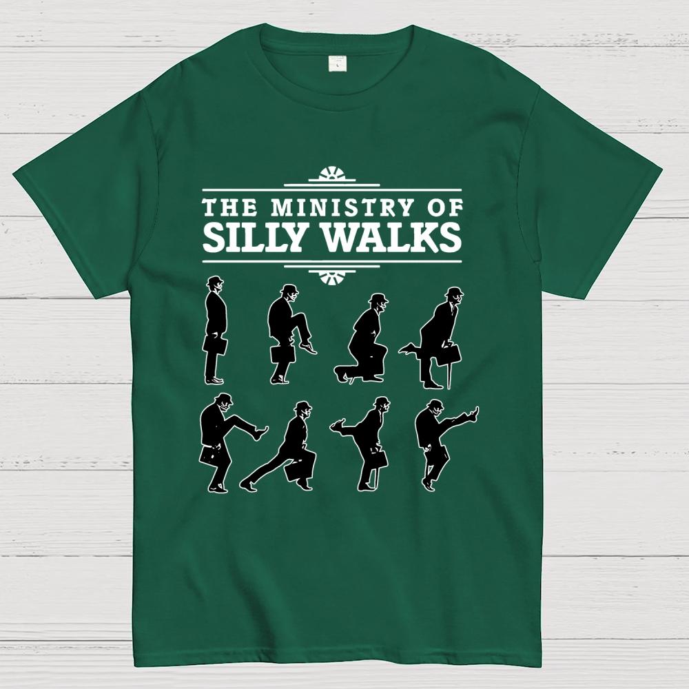 The Ministry of Silly Walks 100% Cotton Summer Casual Cool Loose T-Shirt