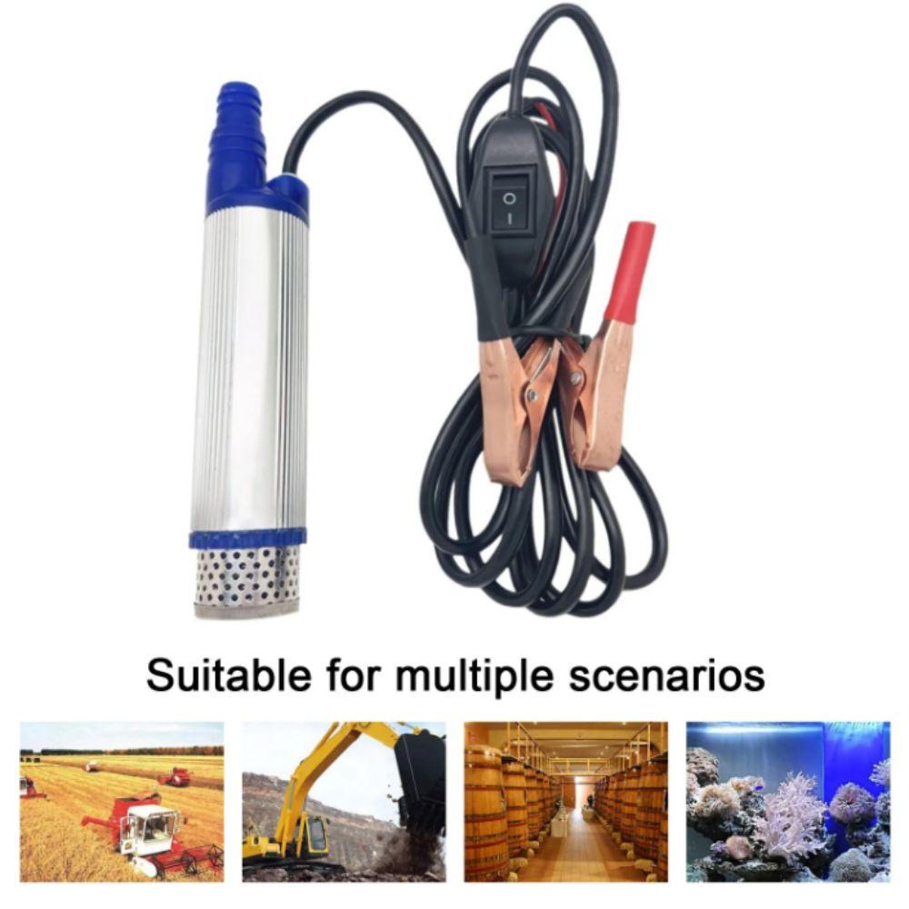 12V 24V Portable Mini Pump 38mm Transfer Pump Diesel Oil Pump  Outdoor Activities