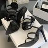 Eilyken Design Style Flower Thin High Heels Women Sandals Pointed Toe Ankle Strap Banquet Prom Summer Shoes