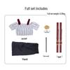 Jujutsu Kaisen Hoshikage Kira Off-Shoulder Cosplay Set: Cropped Top, Black Trousers, Belt & Accessories