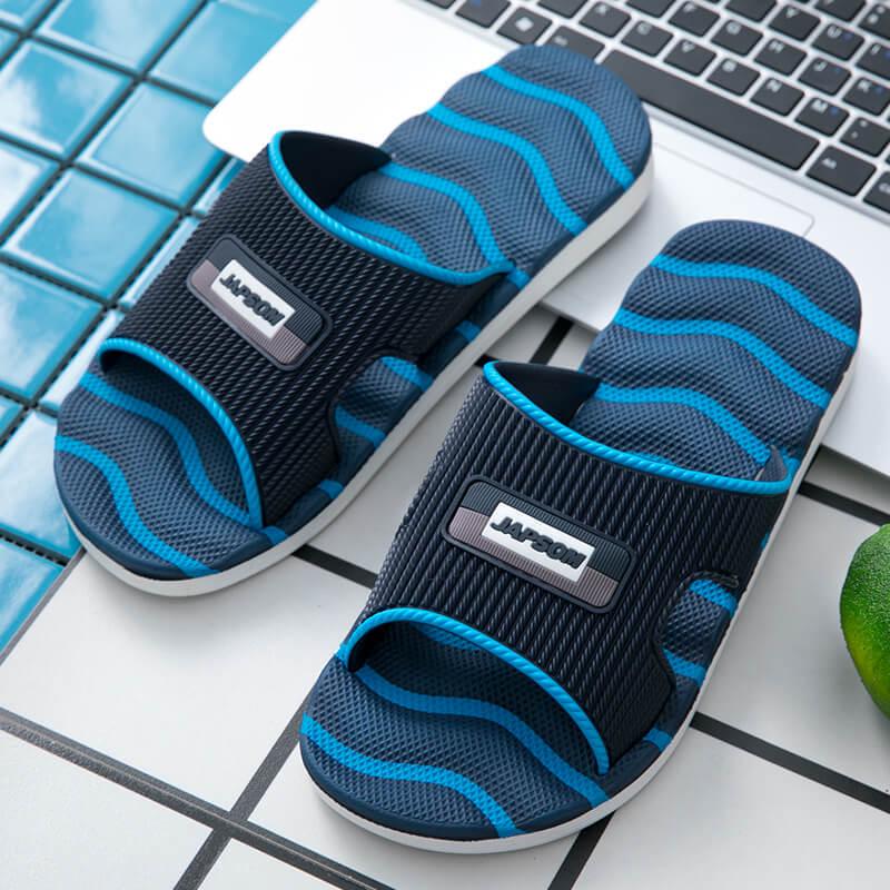 Herren Übergröße Rutschfeste Massage-Slipper - Dicke Sohle EVA Indoor Sommer-Pantoletten