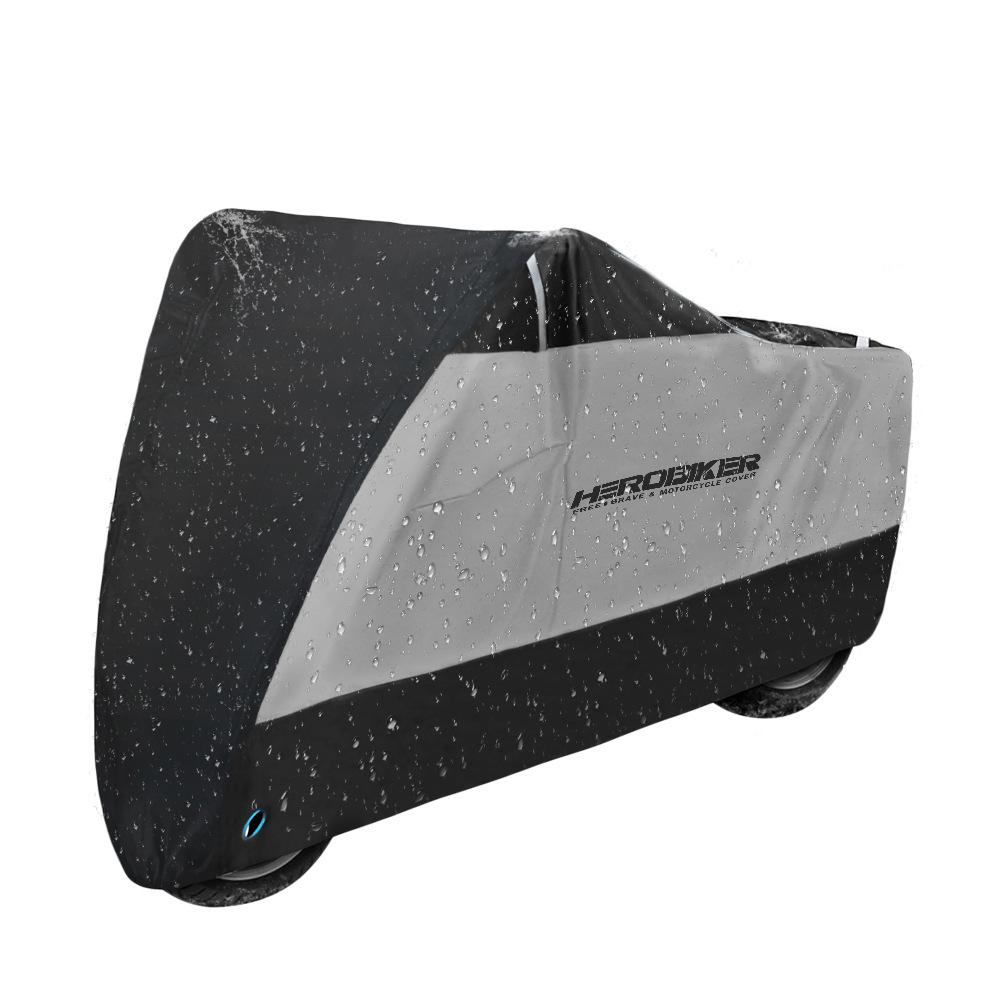 HEROBIKER All-Season Universal Motorcycle Cover: Rainproof, Sunshade, Dustproof, Portable, Foldable. M
