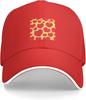 Love Heart Seamless Pattern Baseball Cap Polyester Sun Protection Casual Adjustable Hats for Unisex