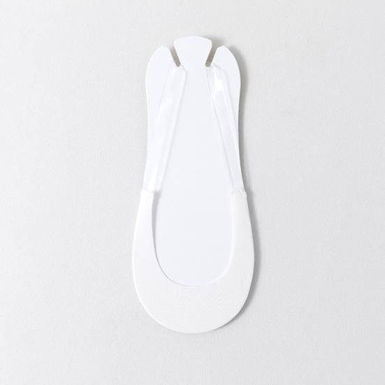 1 Pair Fashion Breathable Sweat Absorbing Soft Transparent Suspenders Half Invisible Socks Daily Wear Boat