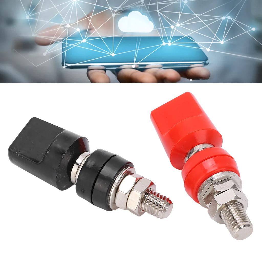 Power Terminal 100A Rated Current Clear Color Terminal Binding Post Exquisite with 4mm Plug for Electronic Equipment