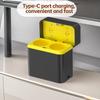 Two Slot D Size Battery Charging Box With Intelligent Flip Cover Design And Safety Protections