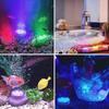 Submersible LED Lights with Remote, Color Changing Battery Powered Underwater LED Light Pucks for Pool Pond Camping Bucket Decoration (4 Packs)