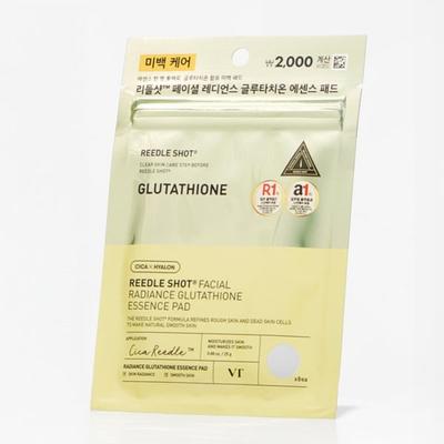 Vt Riddle Shot Facial Radiance Glutathione Essence Pads 8 Pieces