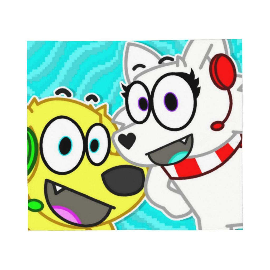 Tylers And Snowi Gaming Fleece Blankets Game Anime Customized Throw Blankets for Home Hotel Sofa 125*100cm Rug Piece