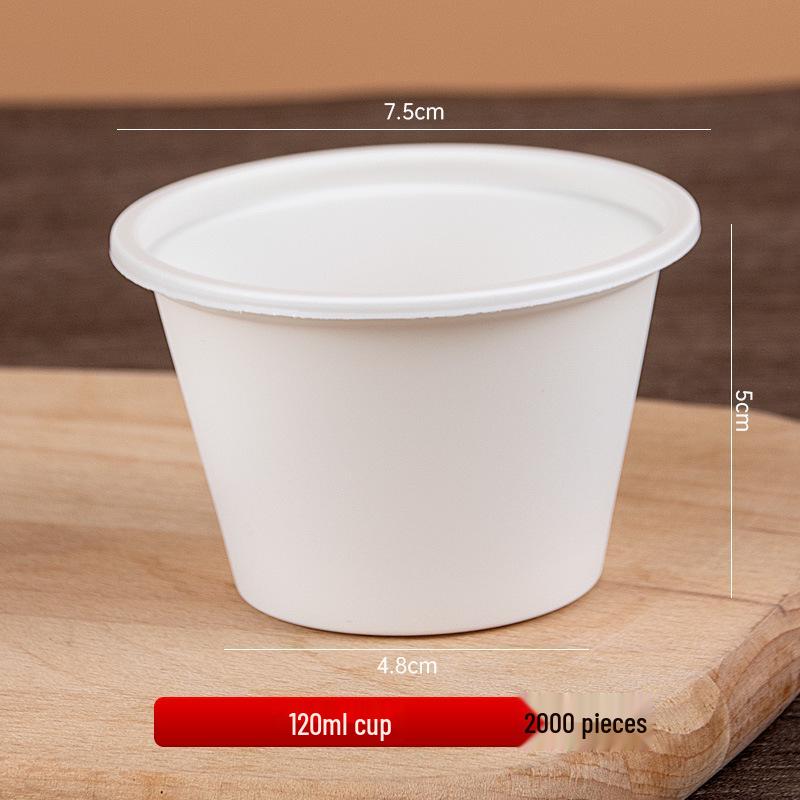 Cornstarch Disposable Sauce Containers: Portion-Controlled Boxes for Takeaway, Frozen Condiments, Dipping Sauces, and Sealed Small Ingredients