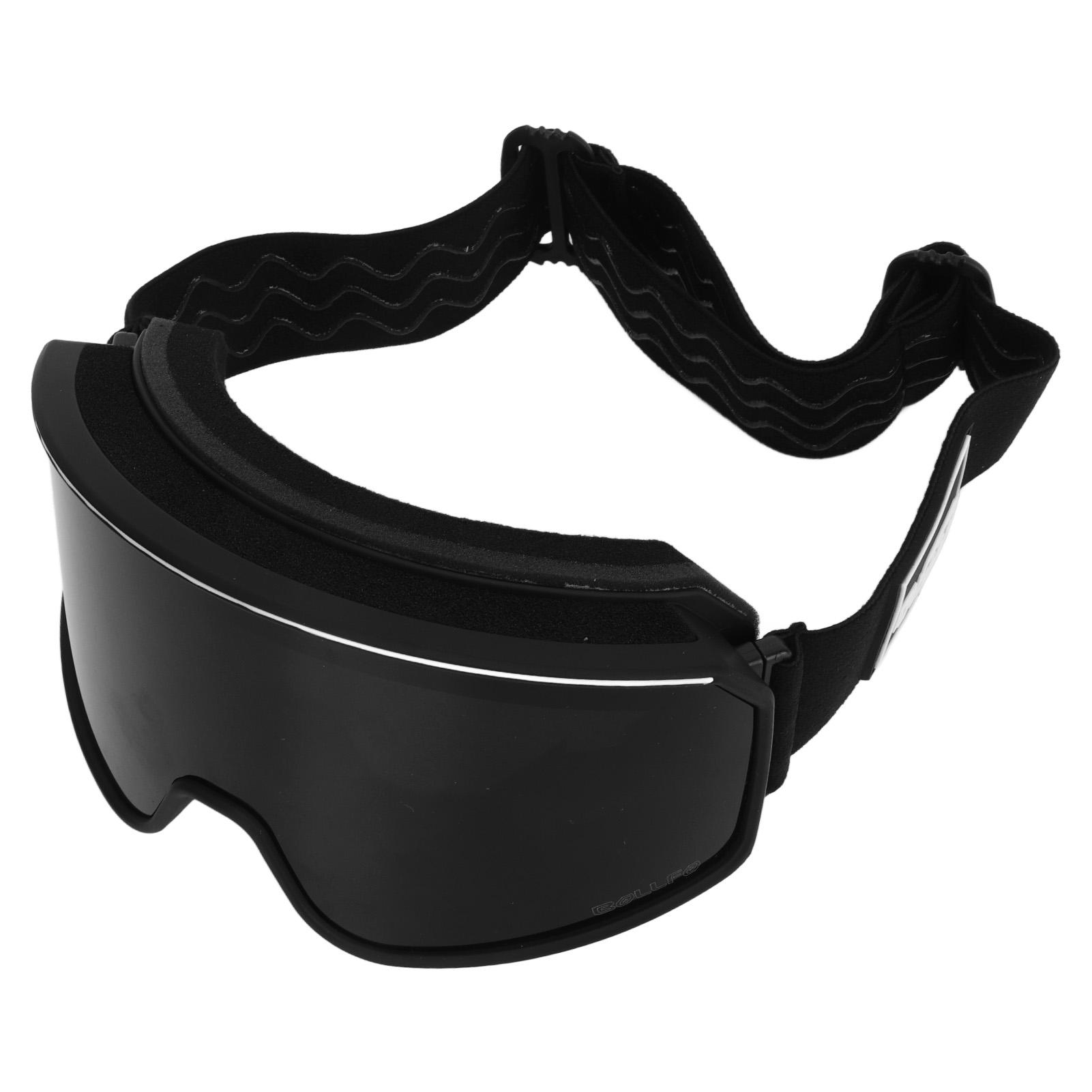 

Antifog Ski Goggles Double Layer Lenses UV Protection Windproof Snow Goggles for Men Women Youth Black Frame Black Lens