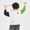 Boys' Vibrant Color Block Long Sleeve Polo T-Shirt