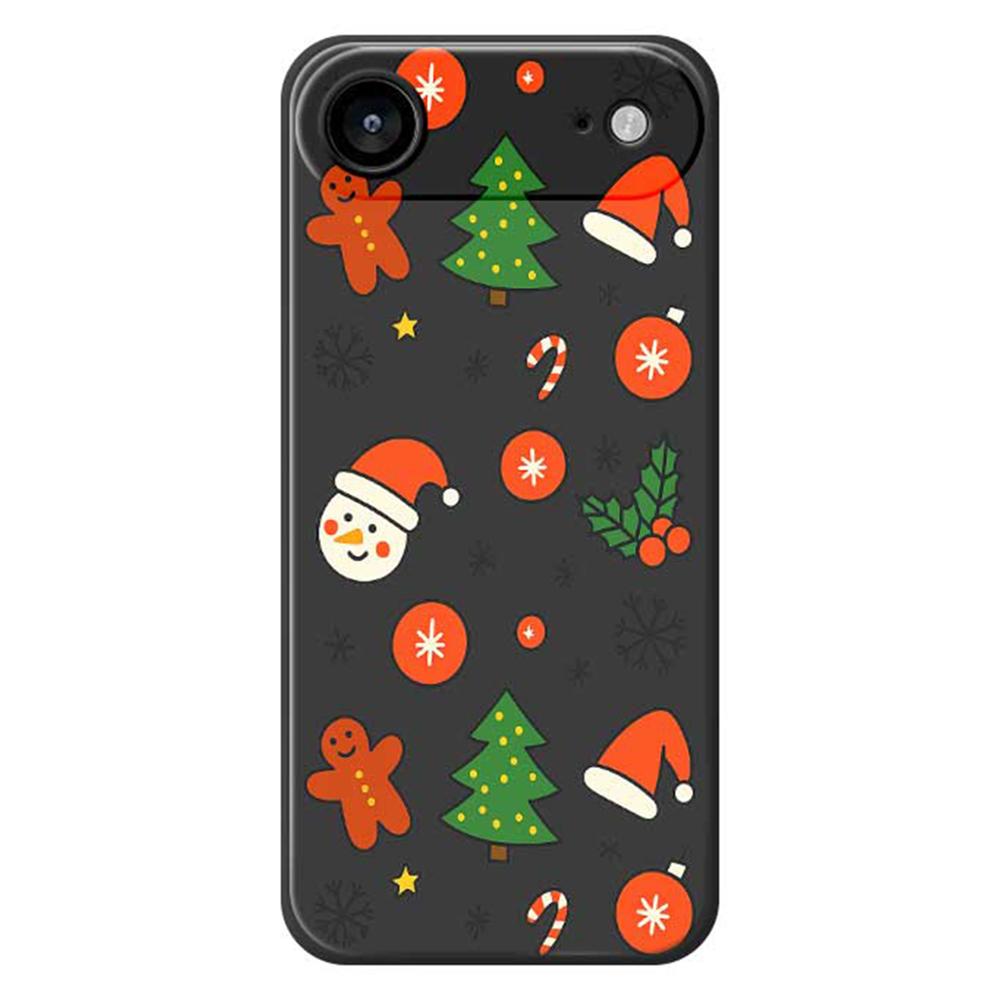 For iPhone Air Case Lovely Christmas Pattern Printing Straight Edge TPU Phone Back Cover