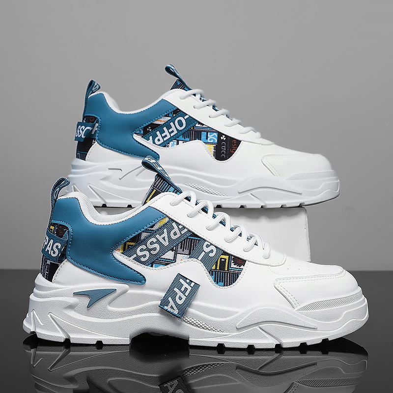 Men's Shoes 2025 New Spring Tide Brand Versatile Student Leisure Sports Running Heightened Thick-soled Fried Street Dad Tide Shoes