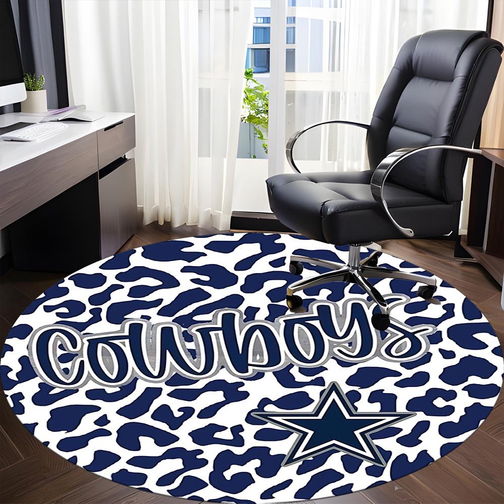 1pc Cowboys Leopard Print Chair Carpet for Office,  Soft and Durable Office Rug for Interior Decoration, Perfect for Office yy251227114