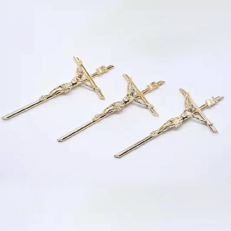 10pcs Crucifix Wall Cross Metal Cross Catholic Wall Decoration for Church Prayer