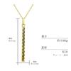 Lala Christie 18K Gold Bar Necklace with 18K Gold Design Women's (lp51-0024-yg)