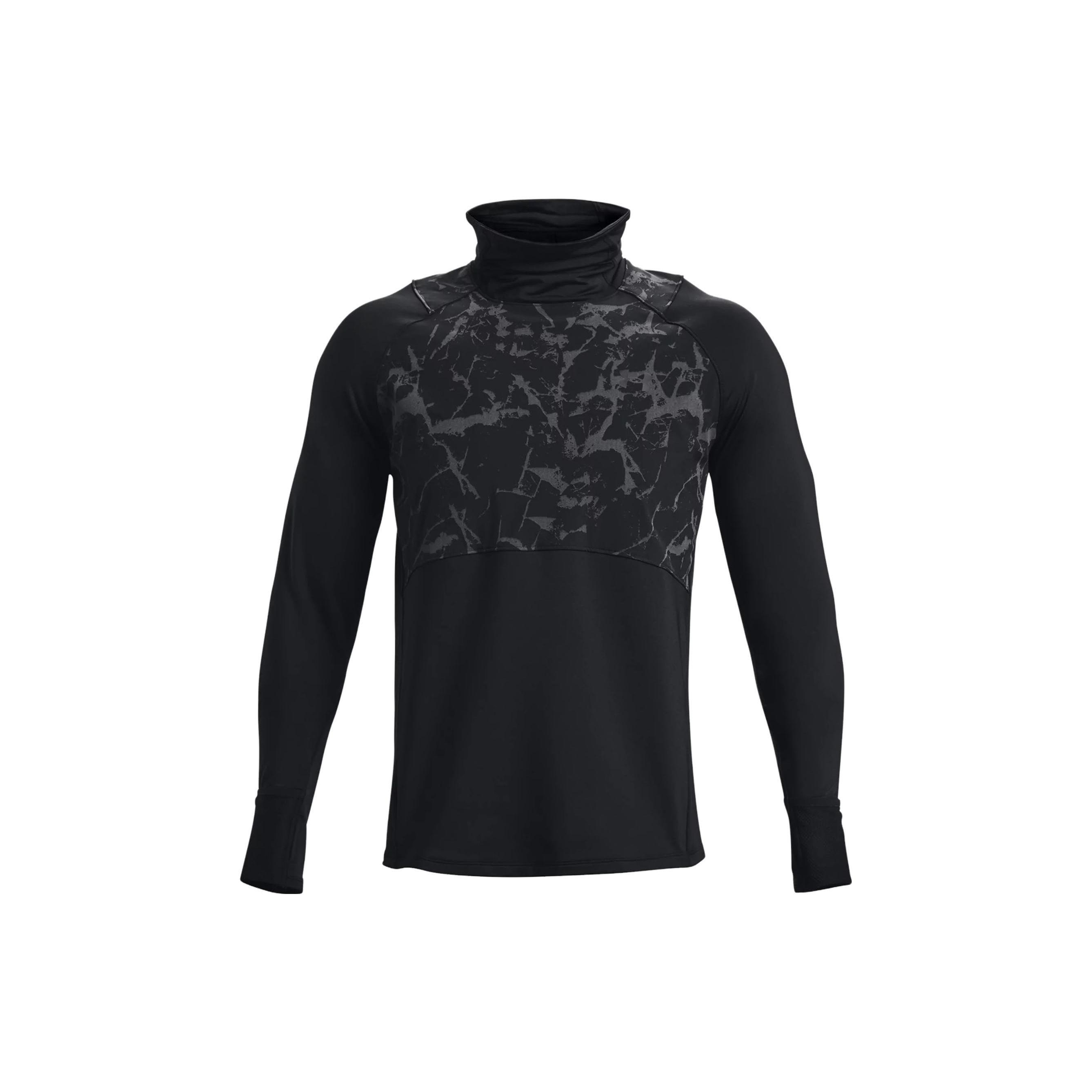 

Under Armour Patterned Водонепроницаемый дышащий свитер с высоким воротом и длинным рукавом Футболка мужская черная 1373212-001 XL
