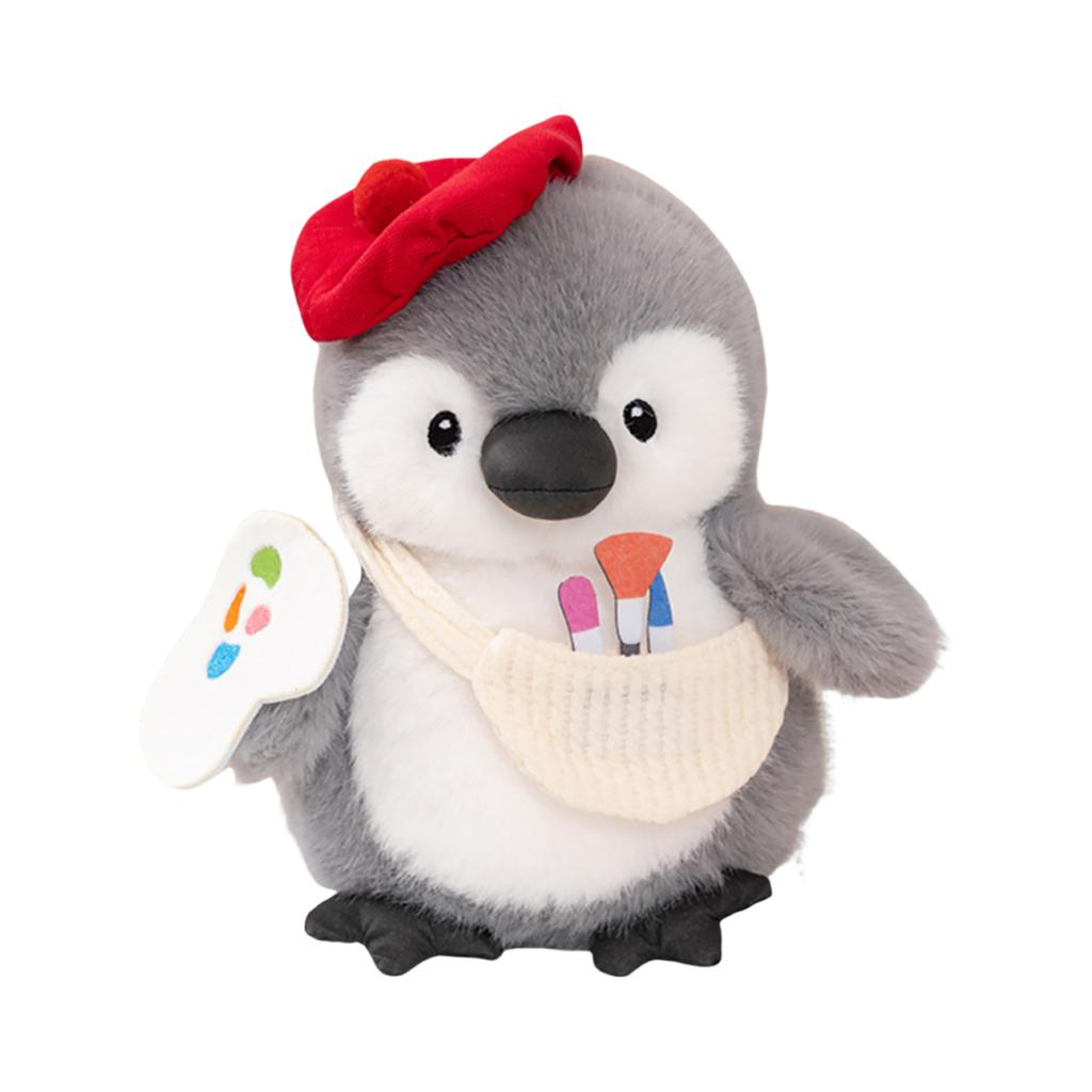 Cute Penguin Plush Toy Chef Painter Fishing Penguin Doll Machine Doll