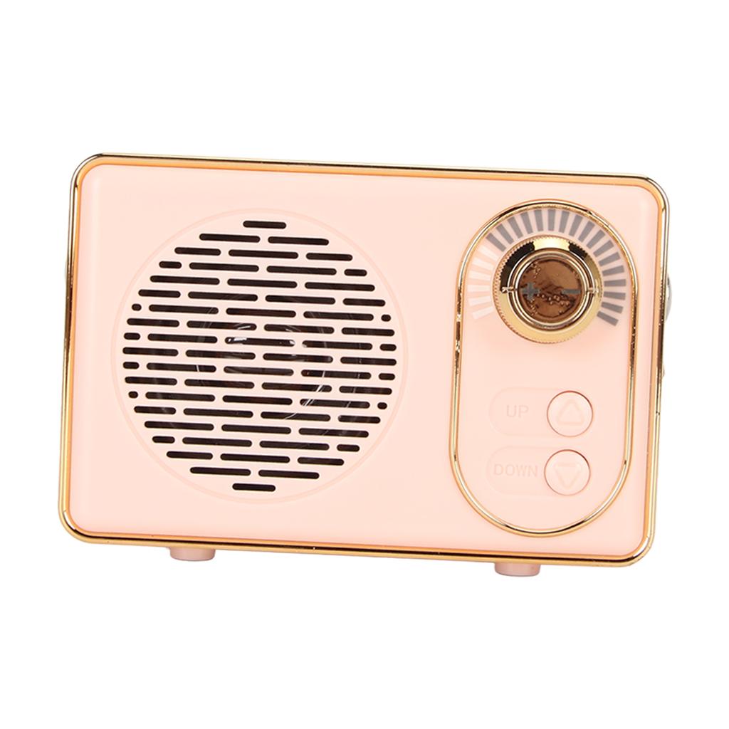 Retro Bluetooth 5.0 Speaker Vintage Mini Bluetooth Speaker Memory Card AUX USB Rechargeable MP3