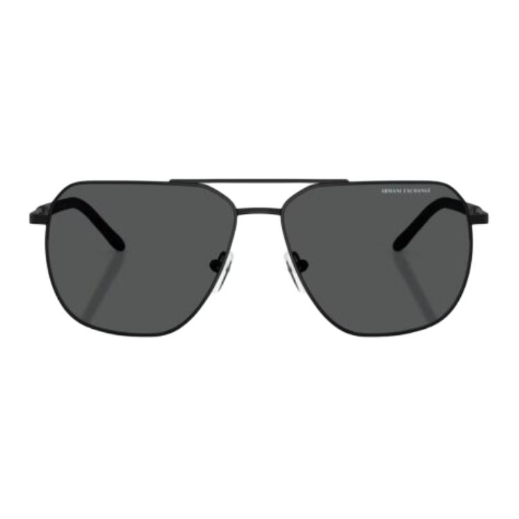 Emporio Armani Original Design Metal Pilot Sunglasses Men Sunglasses Matte-Black 0AX2057S-600087
