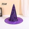 Party Favors for Adults Witch Hat, Bat Spider Web Print Wizard Hat Costume Accessories Women Cosplay Costume, Halloween Supplies, Stage Performance