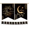 2025 Eid Mubarak Banners Ramadan Decoration For Home Bunting Garland Wall Hanging Islamic Muslim Eid Al Adha Gift Ramadan Kareem