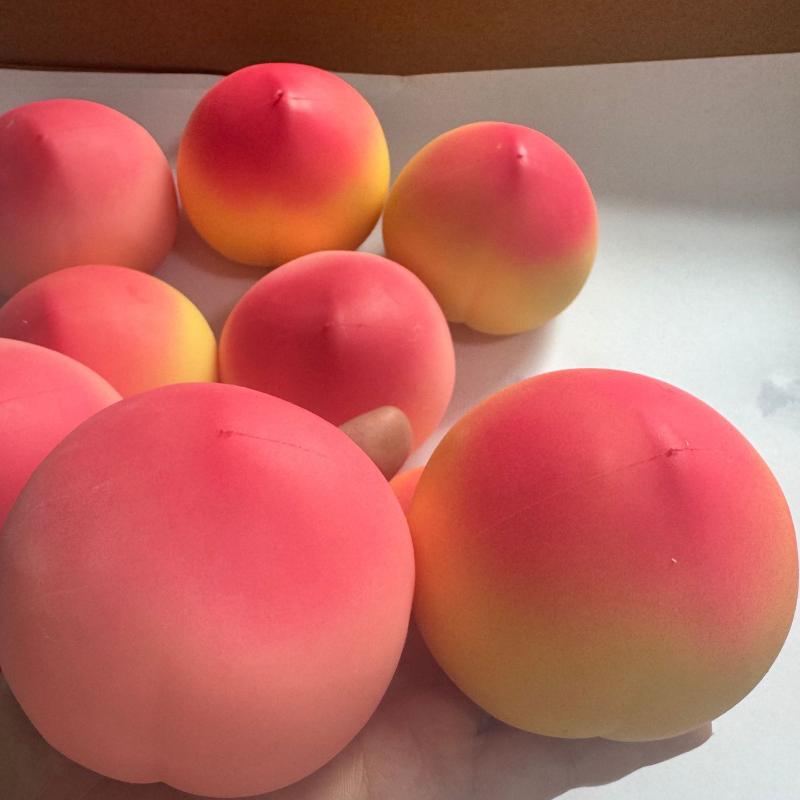 Peach Stress Relief Fidget Toy Slow Rising Soft Squeezable Anti Anxiety Toy for Adult Holiday Gifts