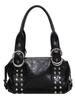 Korean Style Rivet Handbag: Large Capacity, Versatile Shoulder & Underarm Bag for Women - High-Quality, Trendy Motorcycle Design