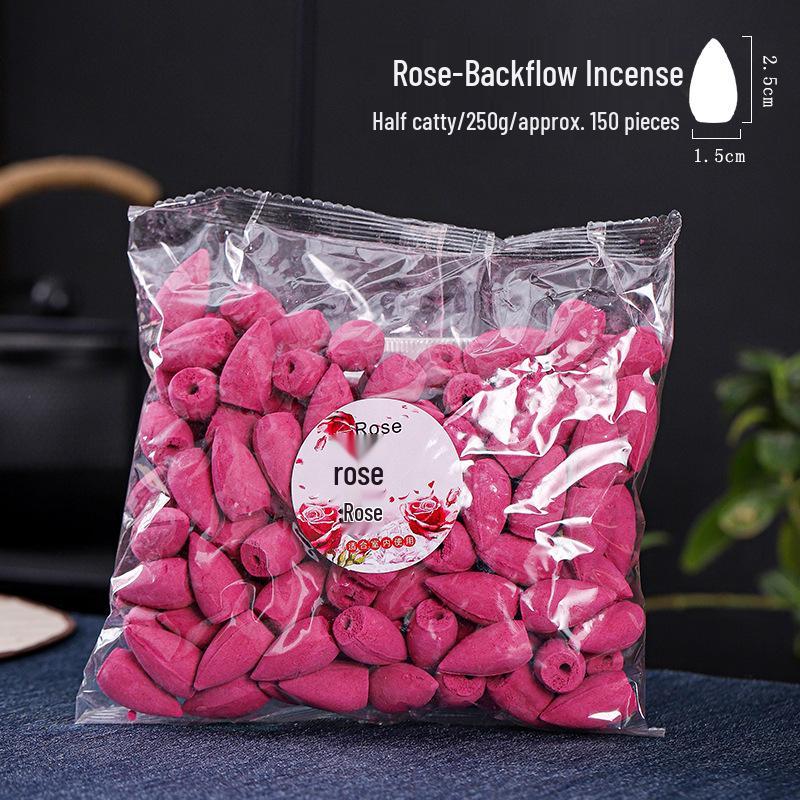 150-Piece Backflow Incense Cones Pack, 250g - Sandalwood & Agarwood for Home & Bedroom