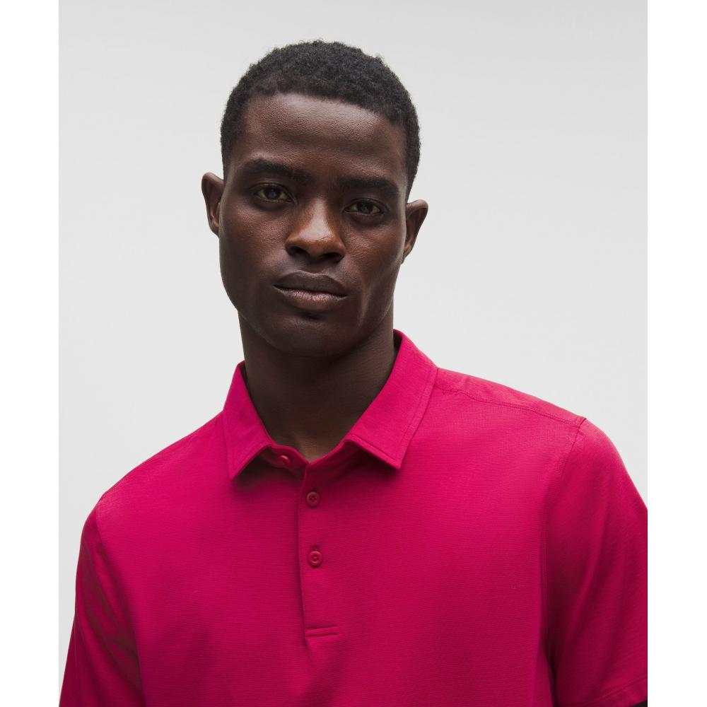 Lululemon Evolution Short Sleeve Polo Shirt Berry Rumble