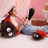 Kawaii Insect Plush Toy Soft Red Ladybug Bee Stuffed Doll Huggable Pillow Room Decor Back Cushion Cute Children Birthday Gifts