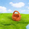 Mini Faux Woven Basket Tray for DIY Craft Decoration
