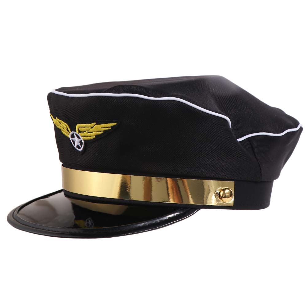 Kostuum Accessoire Luchtmacht Pet Mannen Uniformen Uniform Pilotenpet Pilotenhoed Podium Optreden