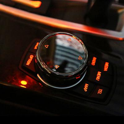 Voor IDrive Auto Multimedia Knop Cover Sierknop Sticker voor -BMW F10 F18 F07 F20 F21 F06 F12 F30 F01 F02 F25 F26
